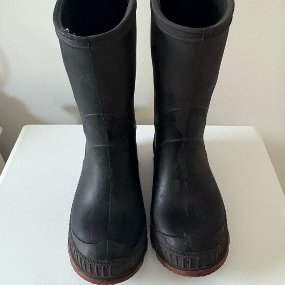 Toddler Heavy Duty Rubber Black Boots - Picture 1 of 4